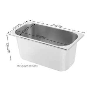 MuChaIOAK Food Warmer 6 Pan, Food Grade Stainelss Steel Food Steam Table, 201 Stainless Steel Countertop Food Warmer with Tempered Glass Shield 110V 1.2KW