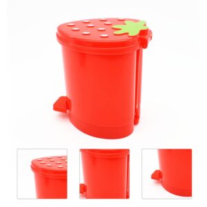 PRETYZOOM Desktop Trash Can Garbage Bin Pen Pencil Cup Holder Luggage Cup Holder Desktop Garbage Can Desktop Wastebasket Kawaii Trash Bin Trash Recycling Containers Mini Child Thing Pp Food