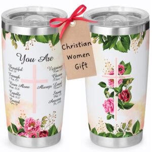 kemina christian gifts for women - birthday, christmas, friendship - 20 oz tumbler inspirational and religious gifts for sister, mom, friends, coworker catholic and spiritual gifts