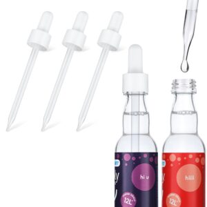 3pcs glass dropper pipettes compatible with sodastream bubly drops flavors pipettes bottle for soda stream dropper replacement accessories