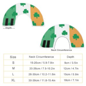 Clover on The Irish Flag Soft Dog Cone Collars Protective Adjustable Cat Recovery Collar to Stop Licking S