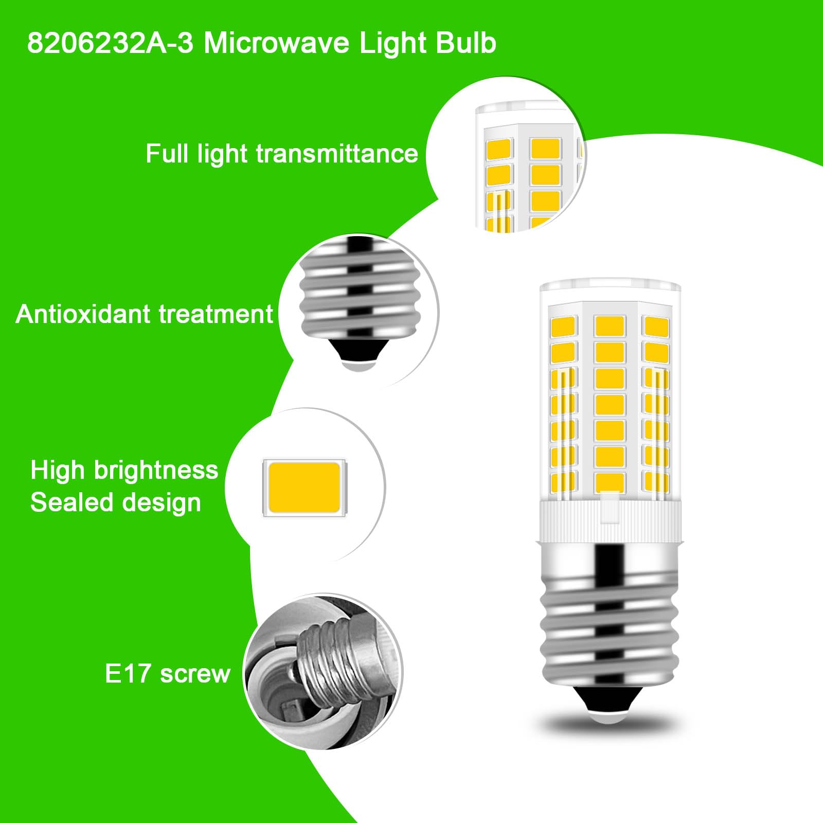 TZLONMFG KEI D28x kel 2816x Refrigerator Bulb 3W E17 LED Fridge Light Bulb Kei 125v 40W Appliance Bulbs, 5304522314 5304517886 Natural White 4000K 100V-265V Fridge Lamp, 2-Pack