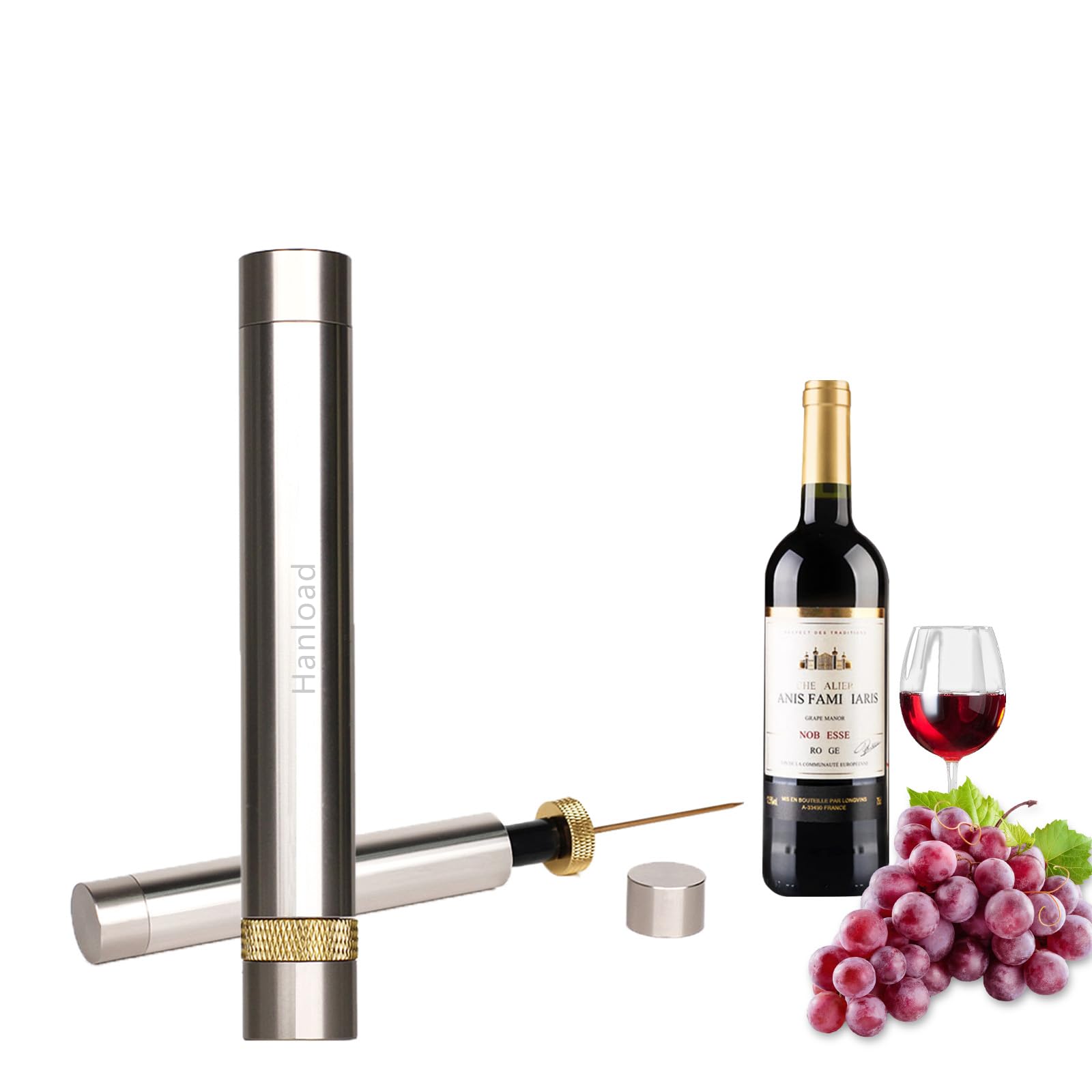 Hanload Air Pressure Wine Bottle Opener, Pocket Corkscrew Wine Opener, for Home, Restaurant, Party, Travel, Camping, Gift for Wine Lover