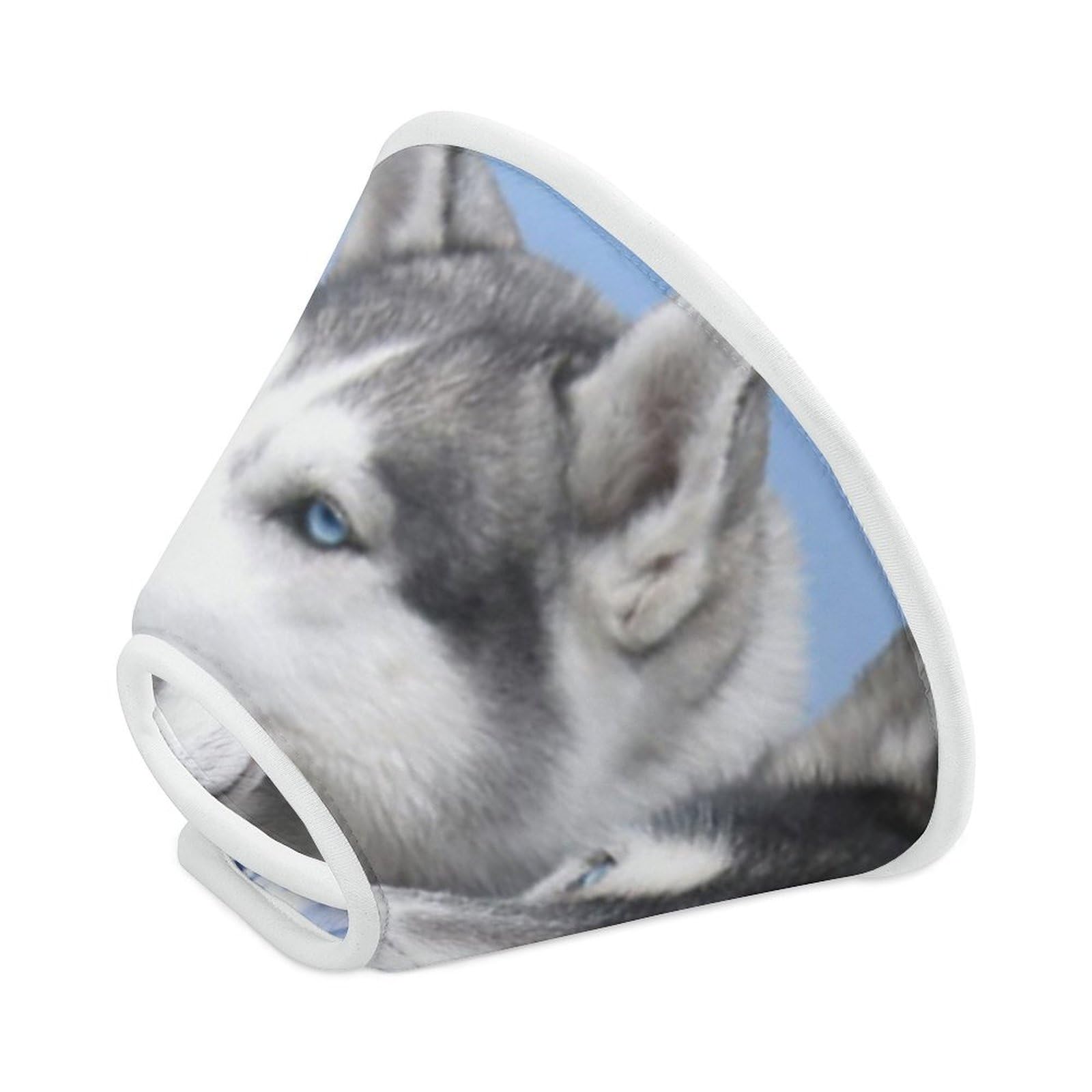 Siberian Huskies Soft Dog Cone Collars Protective Adjustable Cat Recovery Collar to Stop Licking L