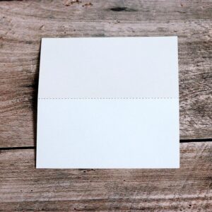 ccHuDE 50 Pcs 10 x 10cm Blank Place Cards Table Setting Cards Name Tent Cards Reserved Seating Signs Dinner Parties Placecards for Wedding Banquets White