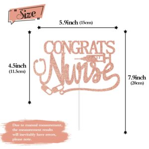 Congrats Nurse Cake Topper, Future Nurse/Congrats RN BSN FNP LPN Cake Decor, Class of 2025 Nursing School Survivor Graduation Party Decorations