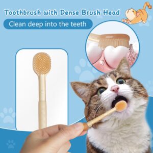 sodknow Silicone Soft Cat Dog Toothbrush (Yellow, Common) (01)