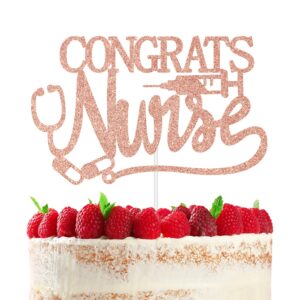 congrats nurse cake topper, future nurse/congrats rn bsn fnp lpn cake decor, class of 2025 nursing school survivor graduation party decorations