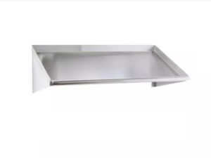 express kitchquip 63” premium quality stainless steel mounted slanted rack shelf – nsf certified