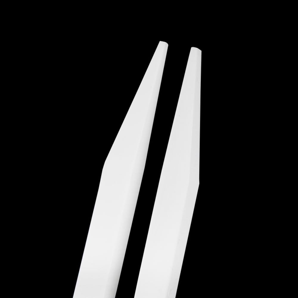 PTFE Sampling Tweezers, Thickened PTFE Teflon Tweezers, Resistant To Strong Acid And Alkali, 100~300mm Length (150ml)