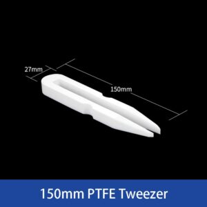 PTFE Sampling Tweezers, Thickened PTFE Teflon Tweezers, Resistant To Strong Acid And Alkali, 100~300mm Length (150ml)