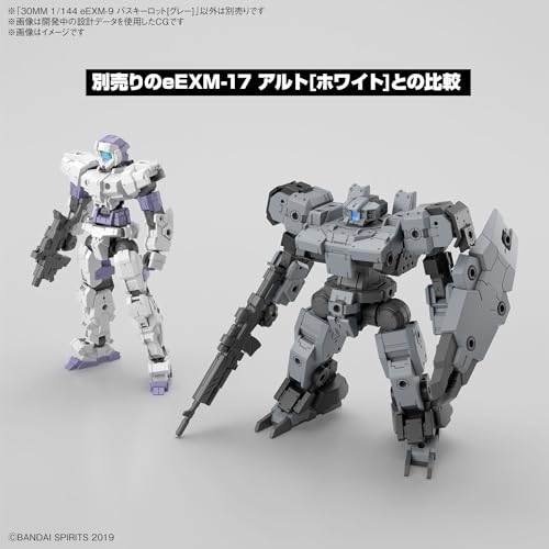 Bandai Hobby - 30 Minute Missions - #59 eExm-9 Baskyrotto (Gray), Bandai Spirits 30 MM 1/144 Model Kit