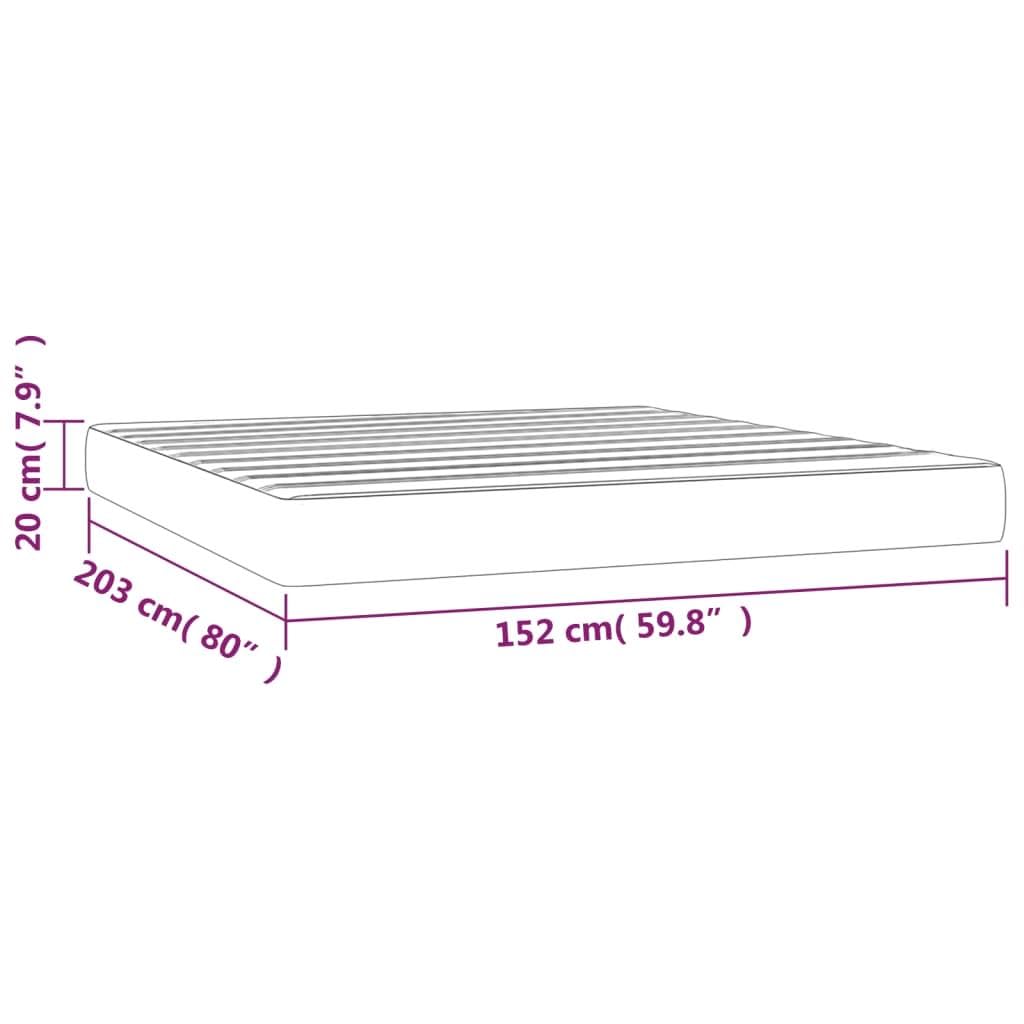 allesoky [Premium Queen Size Bed Mattress] - 59.8x79.9x7.9 Pocket Spring Velvet Mattress in Light Gray-Gray(Queen)