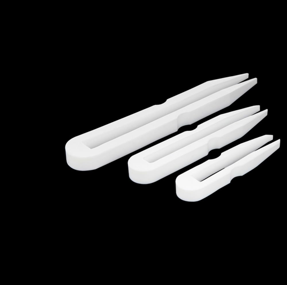 PTFE Sampling Tweezers, Thickened PTFE Teflon Tweezers, Resistant To Strong Acid And Alkali, 100~300mm Length (150ml)