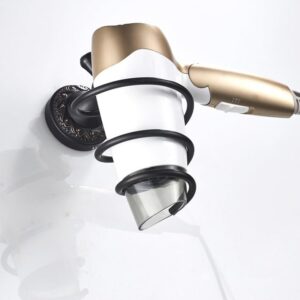 Oil Rubbed Bronze Hair Dryer Holder Wall Mount Hair Blower Bracket