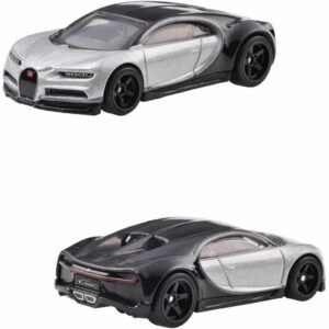 Hot Wheels HKF52 Premium 2-Pack Bugatti Veyron / '16 Bugatti Chiron [Mini Car] [3 Years Old and Up]