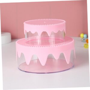 Wakauto 1 Set Storage Container Jewelry Box Plastic Material DIY Hair Rope Storage Box Girl Child Plastic Storage Box