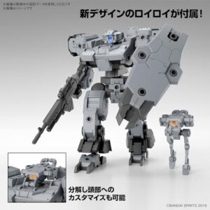 Bandai Hobby - 30 Minute Missions - #59 eExm-9 Baskyrotto (Gray), Bandai Spirits 30 MM 1/144 Model Kit