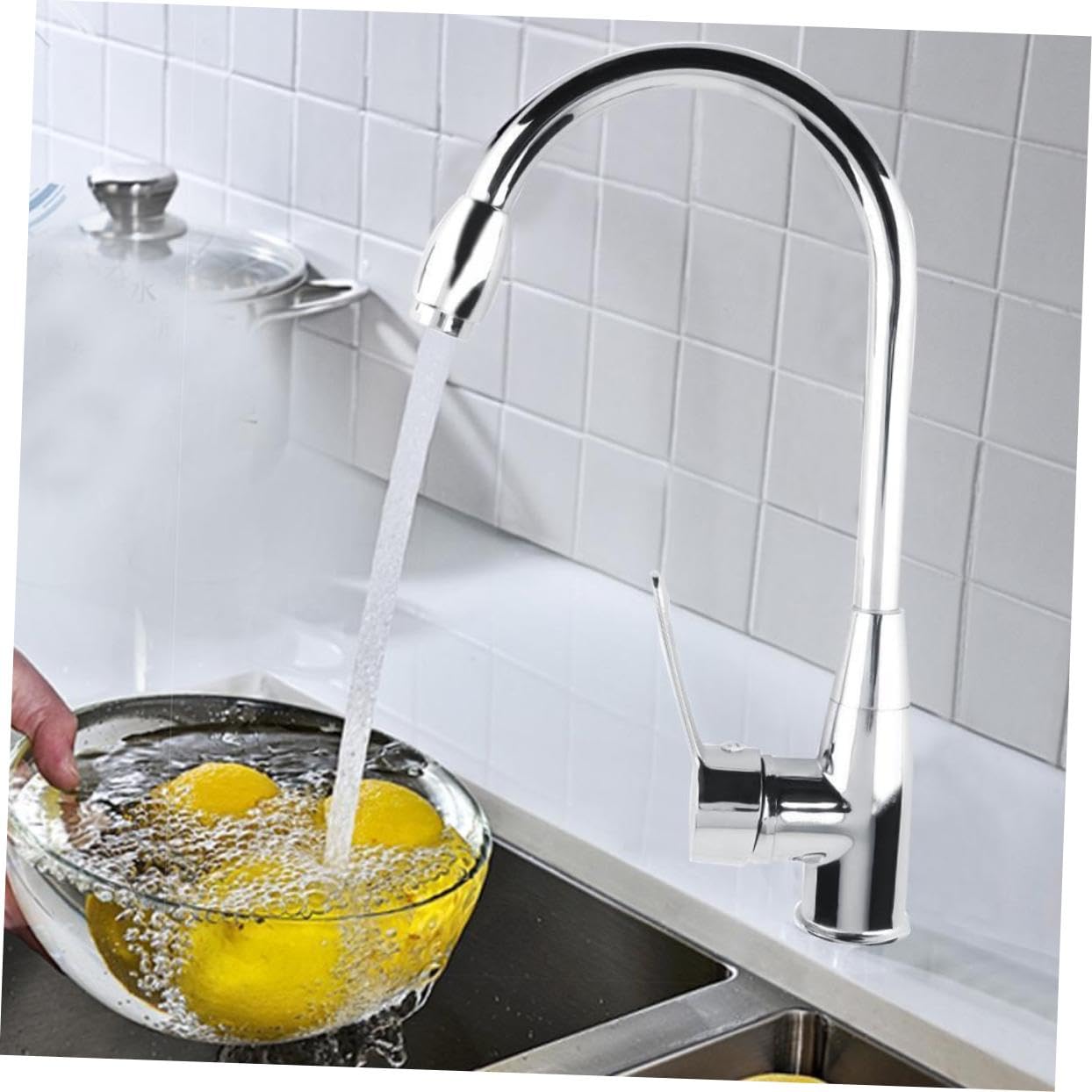 Homoyoyo Kitchen Faucet Drinking Water Faucet Garden Cold Tap Faucets for Bath Sinks Sink Faucet Bath Tub Tap Faucet Tub Faucet Water Spigot Picnic Table Clips Hot and Cold Mop to Rotate