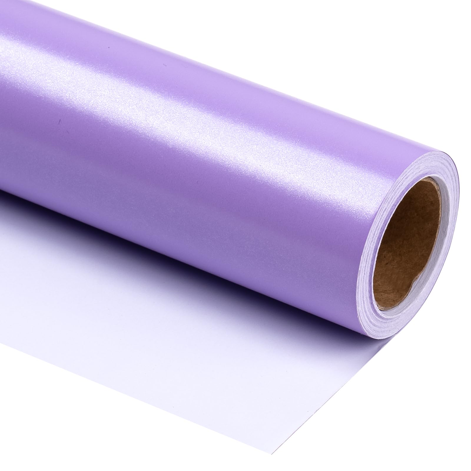 WRAPAHOLIC Wrapping Paper Roll - Mini Roll - 17 Inch X 33 Feet - Purple Pearlized Paper for Birthday, Holiday, Wedding, Baby Shower