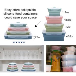 K HOME VT Collapsible Silicone Food Storage Container Set (INDIGO)