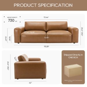 COLAMY 3882, PU Leather Sofa