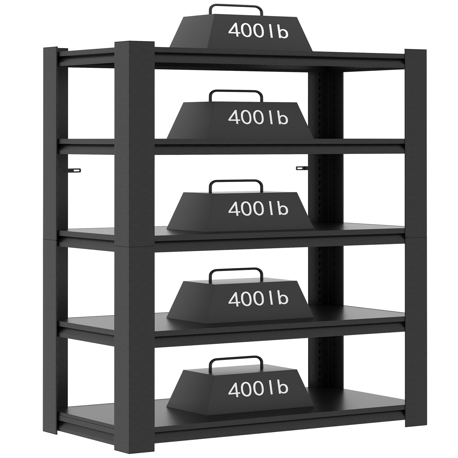 Garage Storage Shelves,72*35.4*15.7"Garage Shelving 2000lbs Heavy Duty Adjustable Steel Shelves 5 Tier Metal Shelf Organizer Storage Racks Tool Shelf and Industrial Shelving Warehouse Garage Unit