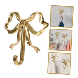 Bow Hook Single Hanger Gold Coat Hooks Bow Shaped Wall Hook Wall Hanging Coat Hook Bathroom Wall Hook