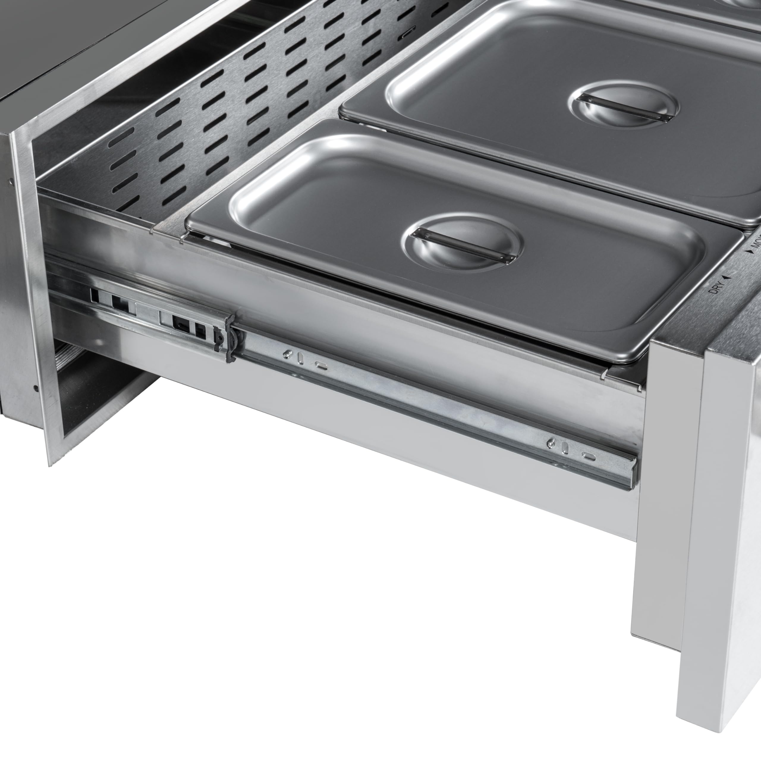 KoolMore 30 in. Built-in Residential Warming Drawer with Three Compartments in Stainless-Steel (KM-RWD-30SS)