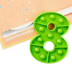 Hallmark 8th Birthday Card for Kids with Detachable Pop It! Toy