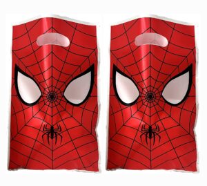 elodek 30pcs spiderman birthday party gift bags candy bags goody bags spiderman birthday party supplies decorations (7)