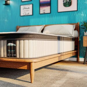 Serweet 10 Inch Memory Foam Hybrid Twin XL Mattress - Heavier Coils for Durable Support - Pocket Innersprings for Motion Isolation - Pressure Relieving - Medium Firm - Made in Century-Old Factory