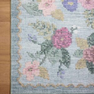 Loloi Rifle Paper Co. x Rosa Sky 7'-6" x 9'-6" Area Rug