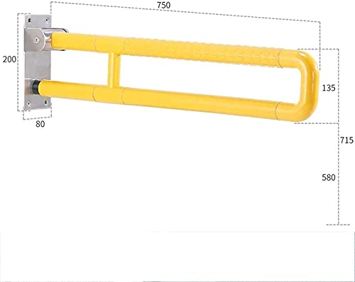 NANZU Grab Bars Shower Grab Bar, Elderly Disabled Pregnant Women, Safety Non-Slip Accessible Handrails, Bathtub, Toilet, Bathroom, Kitchen Bathroom Accessories,Yellow