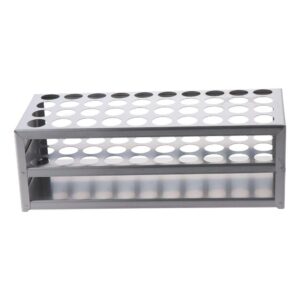 AllGIFT 304 Stainless Steel Test Tube Holder Lab Stand Rack 40 Hole 3 Layer for Test, Caulking, Paint Tubes(15-18mm)