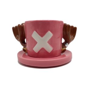 KOSMO MASA Anime Merch Chopper Coffee Mugs Pink Hat Ceramic Tea Milk Cup Office Collection Gifts for Adults Christmas Birthday, Chopper