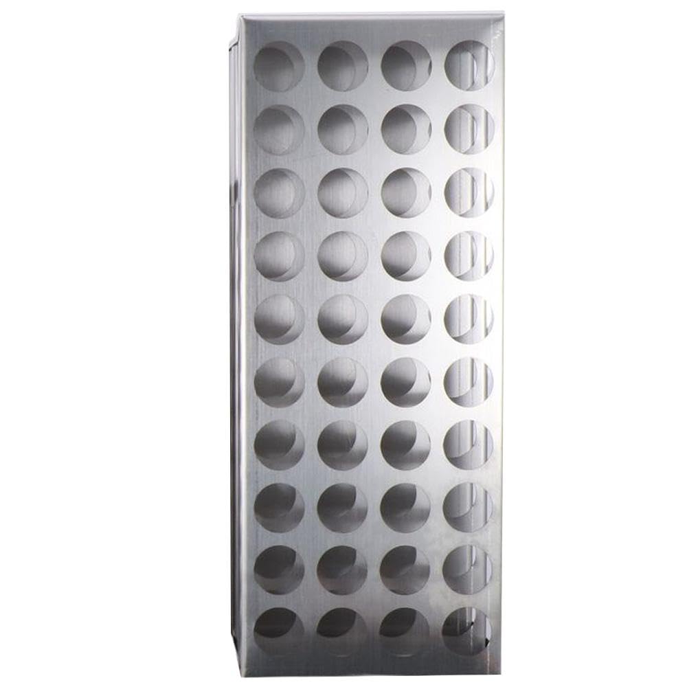 AllGIFT 304 Stainless Steel Test Tube Holder Lab Stand Rack 40 Hole 3 Layer for Test, Caulking, Paint Tubes(15-18mm)