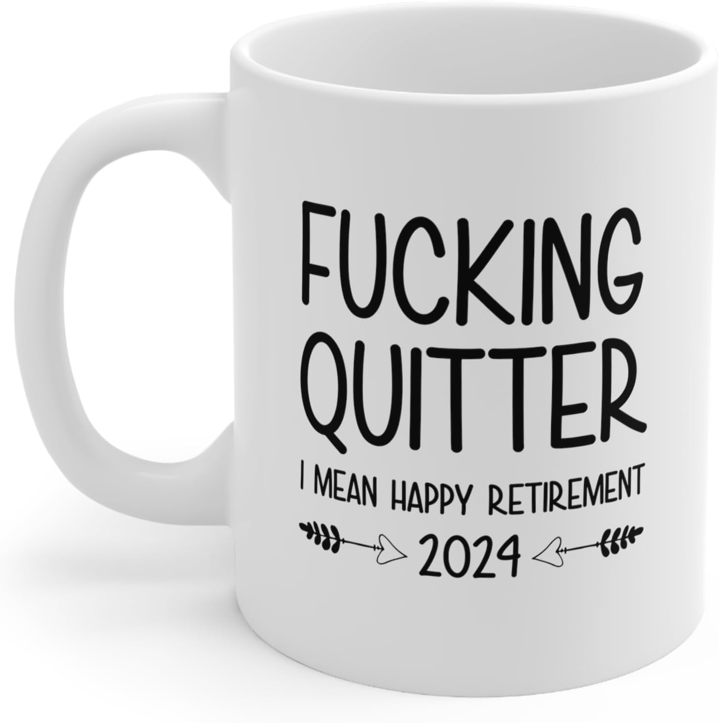 Dokazu Funny Quitter Retirement Gifts for Men, Women Retirement Party Decorations Gag Retired Mugs Gift Ideas for Coworker Leaving, Farell Gifts, Good Bye Gifts for Coworker Ceramic mug 11oz