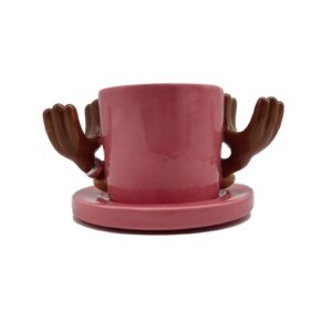 KOSMO MASA Anime Merch Chopper Coffee Mugs Pink Hat Ceramic Tea Milk Cup Office Collection Gifts for Adults Christmas Birthday, Chopper