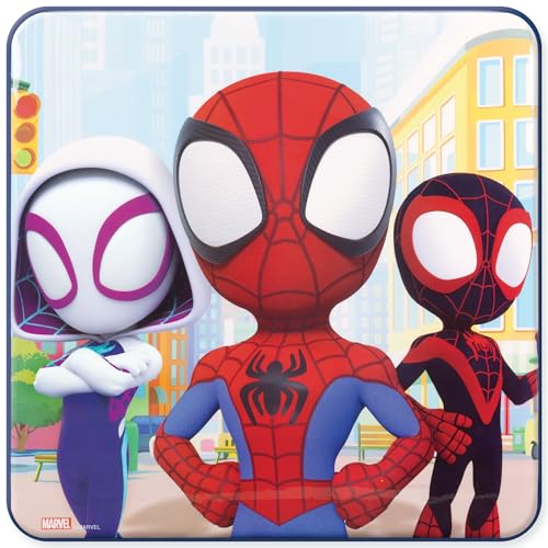 Spidey and His Amazing Friends Table & Chair Set for Toddlers 24-48M - 1 Table & 1 Chair, Sturdy Metal Construction, Table: 20"L x 20"W x 16.4"H, Chair: 12"L x 11.6"W x 17"H - Weight Limit: 70 lbs