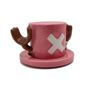 KOSMO MASA Anime Merch Chopper Coffee Mugs Pink Hat Ceramic Tea Milk Cup Office Collection Gifts for Adults Christmas Birthday, Chopper