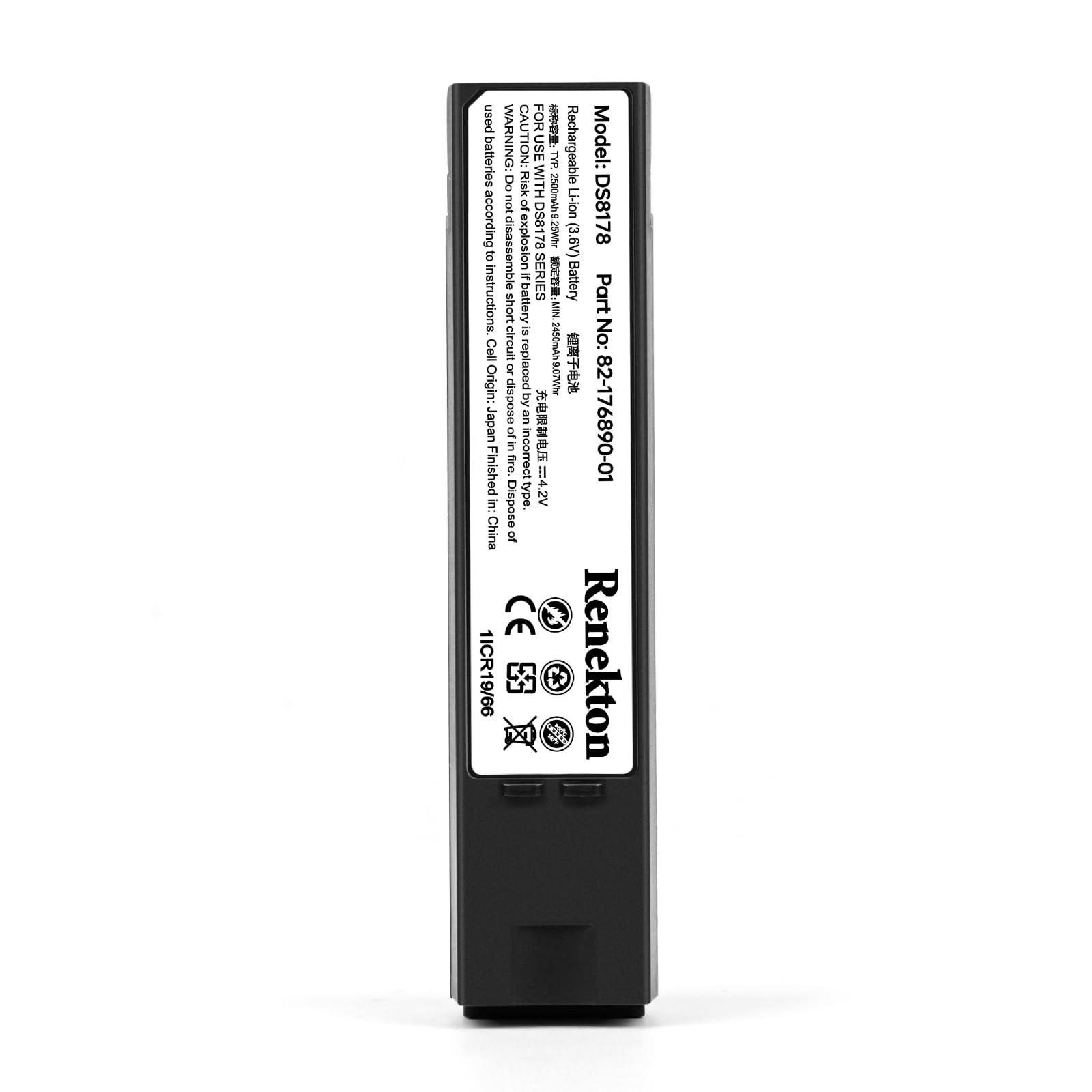 DS8178 Replacement Battery for Zebra DS8178 DS8100 DS8170 AS-000231 CR8178-SC