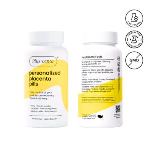 Placenta Encapsulation Kit - Complete Set for Postpartum Recovery, Includes 2 Bottles for Custom Placenta Pills- Supports Mood, Energy & Health - HSA/FSA Eligible