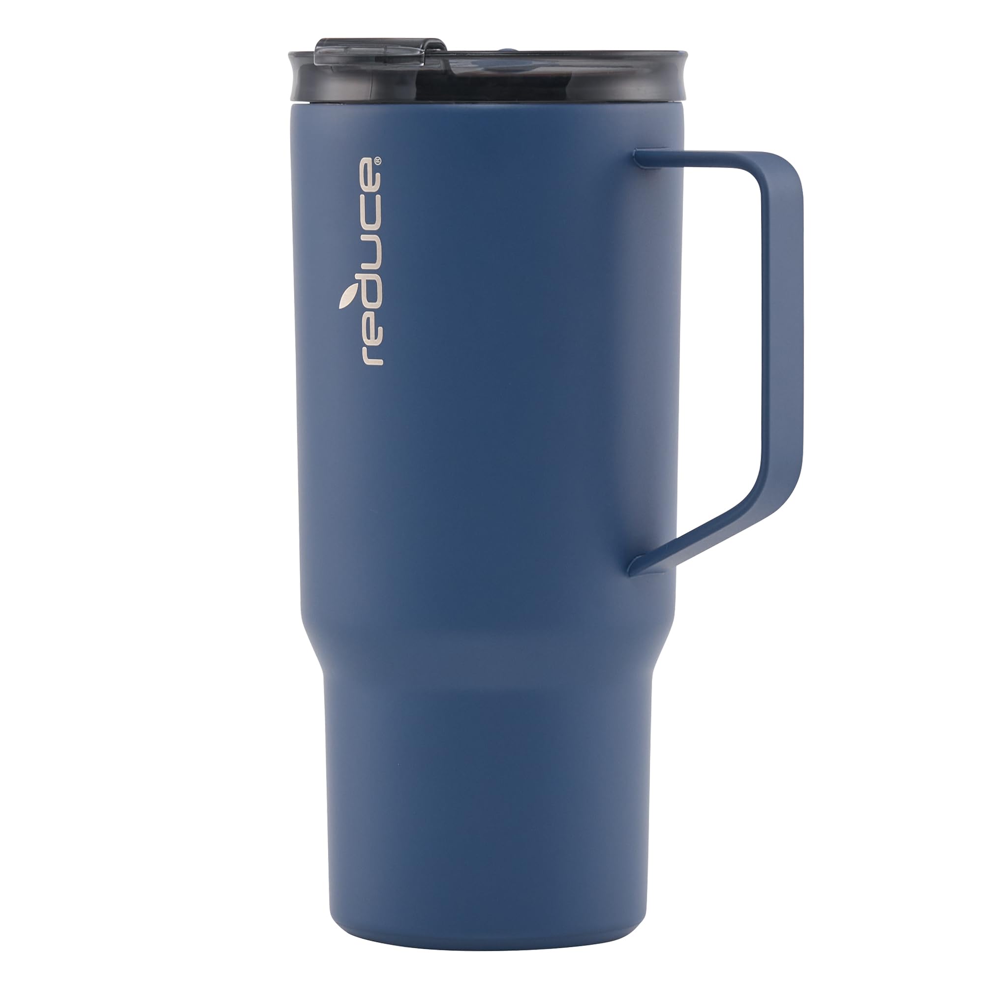 REDUCE 24 oz Hot1 Vacuum Insulated Mug for Hot Tea, Coffee and Other Hot Drinks - With Flo-Motion Lid and Handle, Single-Serve and Cupholder Friendly, Keeps Drinks Hot for up to 8 Hrs, Mineral Blue