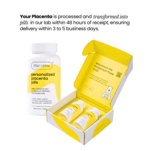 Placenta Encapsulation Kit - Complete Set for Postpartum Recovery, Includes 2 Bottles for Custom Placenta Pills- Supports Mood, Energy & Health - HSA/FSA Eligible