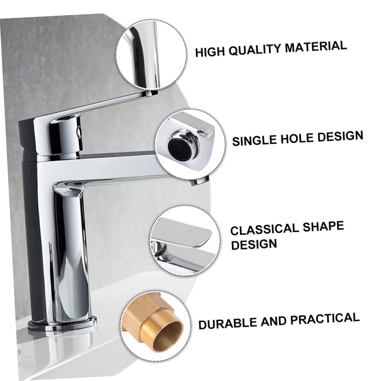 Homoyoyo 1pc Water Tap Water Spigot Vessel Faucet Heart Shaped Rug Wash Basin Faucets Lavatory Faucet Outdoor Kitchen Faucet Faucets for Bath Sinks Vessel Sink Faucet Metal Copper Handle