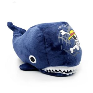 yjacuing 12in anime one piece blue whale laboon plush, cute cuddly soft stuffed collectible animal plushie doll pillow toy