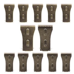 12pcs brick clips or brick hangers for hanging outdoors, brick wall clips fits 2-1/4 to 2-2/5 inch for hanging wreaths lights garlands pictures, brick wall hook clips no drill