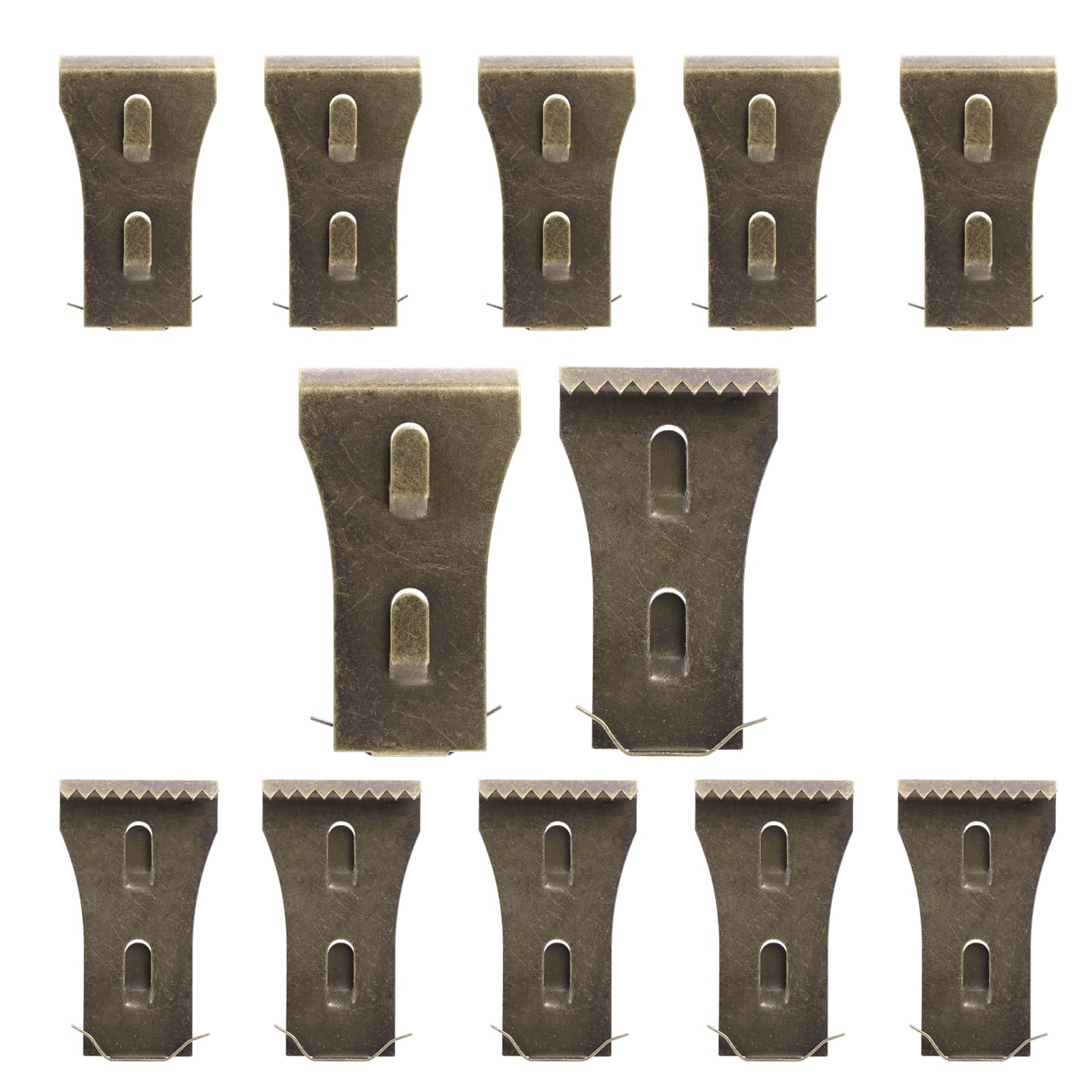 12Pcs Brick Clips or Brick Hangers for Hanging Outdoors, Brick Wall Clips Fits 2-1/4 to 2-2/5 Inch for Hanging Wreaths Lights Garlands Pictures, Brick Wall Hook Clips No Drill