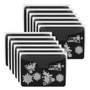 unimeix 24 pcs magnetic sheets for dies storage stamp and die storage pockets die cut storage for card making (12 pcs sheets+ 12 pcs bags, 0.8 mm thickness